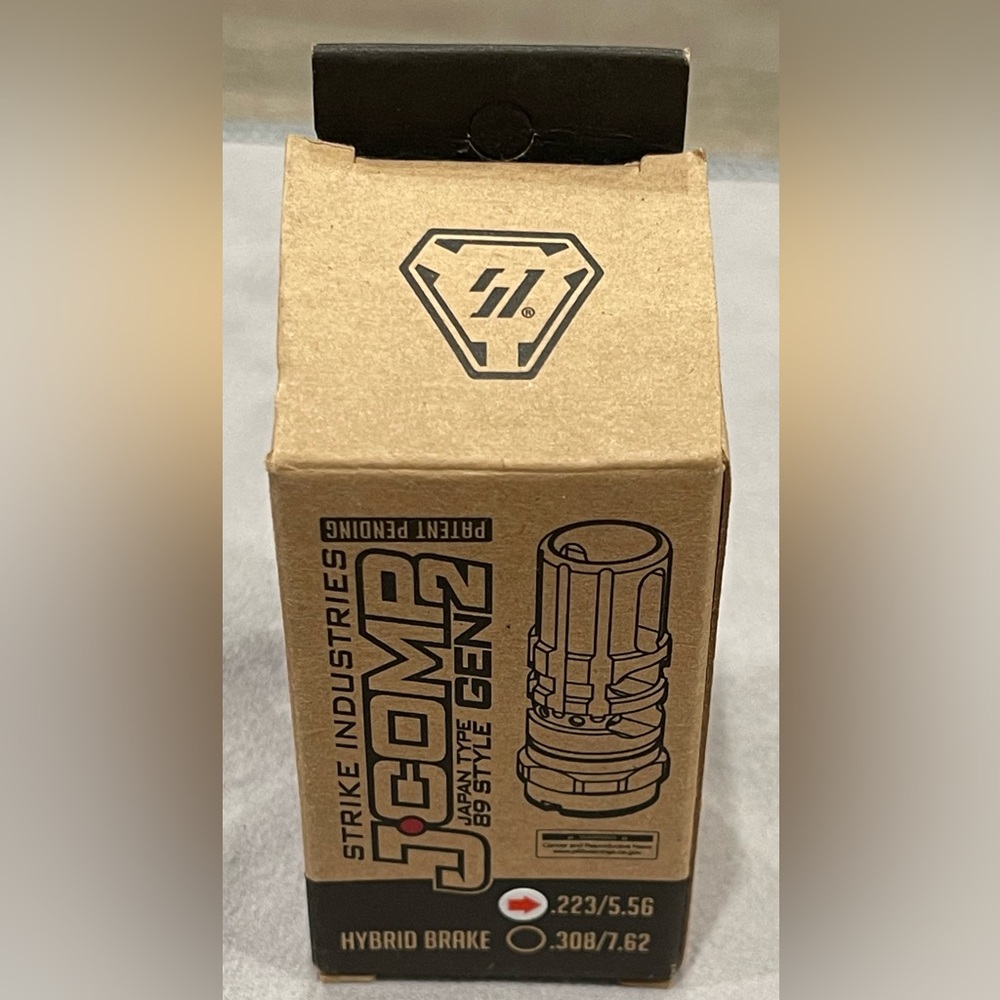 Strike Industries JComp Gen2 AR-15 .223/5.56 Muzzle Break/Compensator